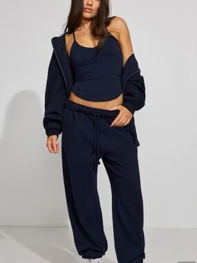 Garage Navy Drawstring Sweatpants